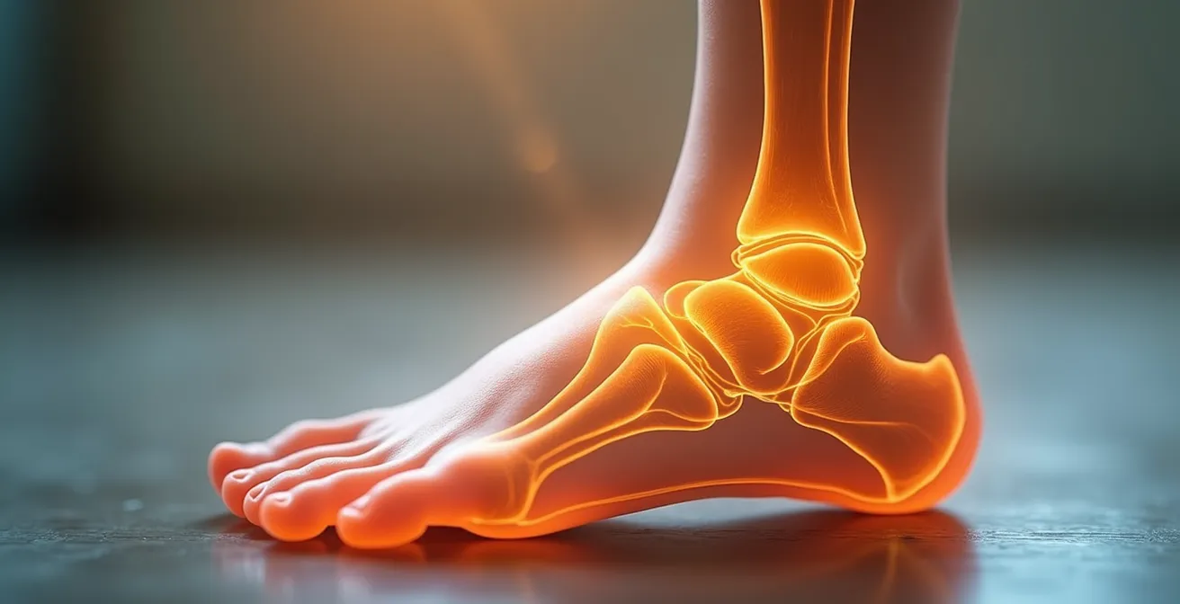 Illustration montrant les trois besoins cachés du pied d'enfant ignorés par 90% des chaussures commerciales