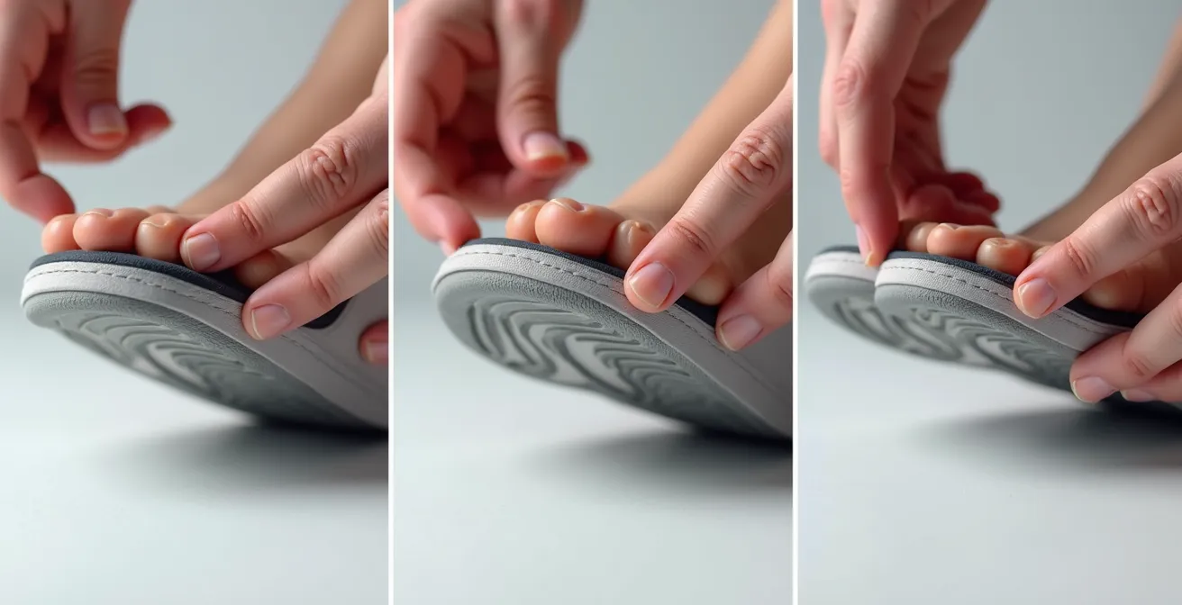 Démonstration visuelle du test de torsion montrant le point de flexion idéal vs mauvaise torsion au milieu